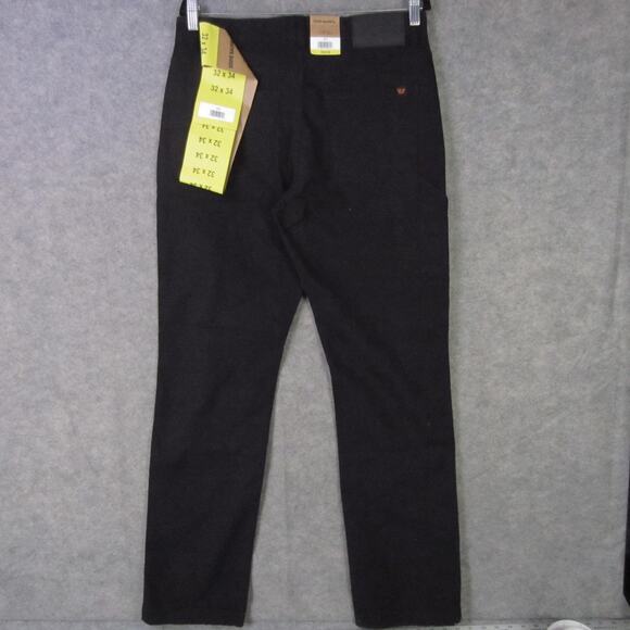 Eddie Bauer Pants Mens 32x34 Black Canvas Utility Workwear 1751319 Pockets - Picture 6 of 8